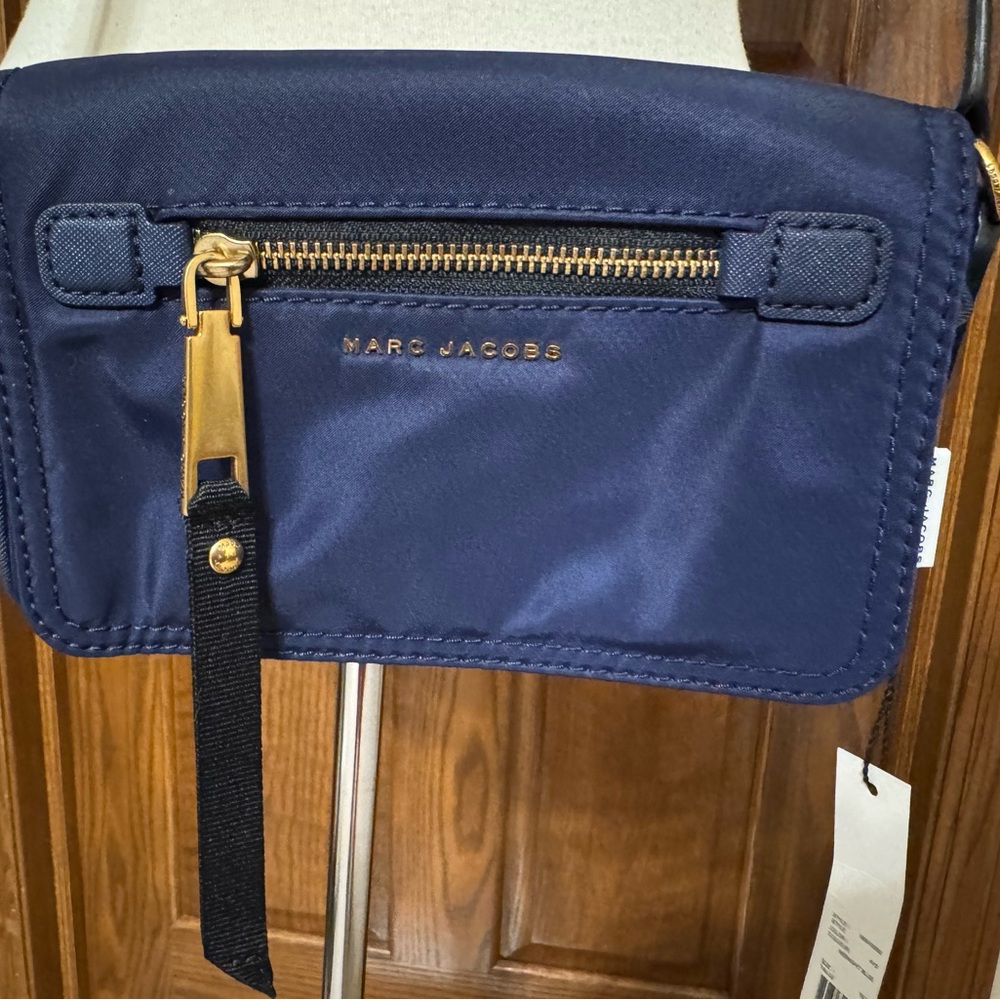 NWT Marc Jacobs Small Trooper Nylon Midnight Blue Crossbody Bag